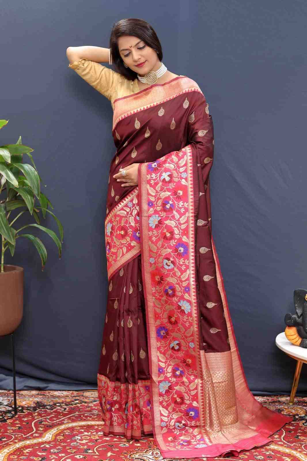 Pt-Rajtilak By Fashid Wholesale 01 To 11 Series Indian Traditional Wear Collection Beautiful Stylish Fancy Colorful Party Wear & Occasional Wear Pure Soft Silk With Pure Jari Sarees At Wholesale Price