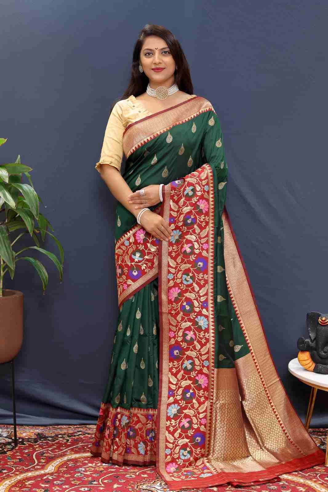 Pt-Rajtilak By Fashid Wholesale 01 To 11 Series Indian Traditional Wear Collection Beautiful Stylish Fancy Colorful Party Wear & Occasional Wear Pure Soft Silk With Pure Jari Sarees At Wholesale Price