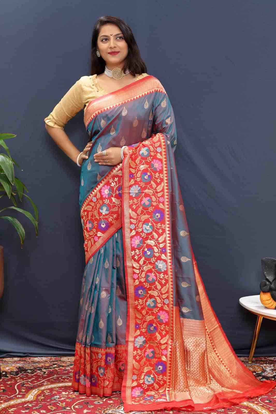 Pt-Rajtilak By Fashid Wholesale 01 To 11 Series Indian Traditional Wear Collection Beautiful Stylish Fancy Colorful Party Wear & Occasional Wear Pure Soft Silk With Pure Jari Sarees At Wholesale Price