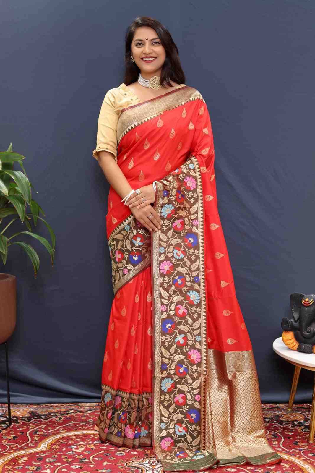 Pt-Rajtilak By Fashid Wholesale 01 To 11 Series Indian Traditional Wear Collection Beautiful Stylish Fancy Colorful Party Wear & Occasional Wear Pure Soft Silk With Pure Jari Sarees At Wholesale Price
