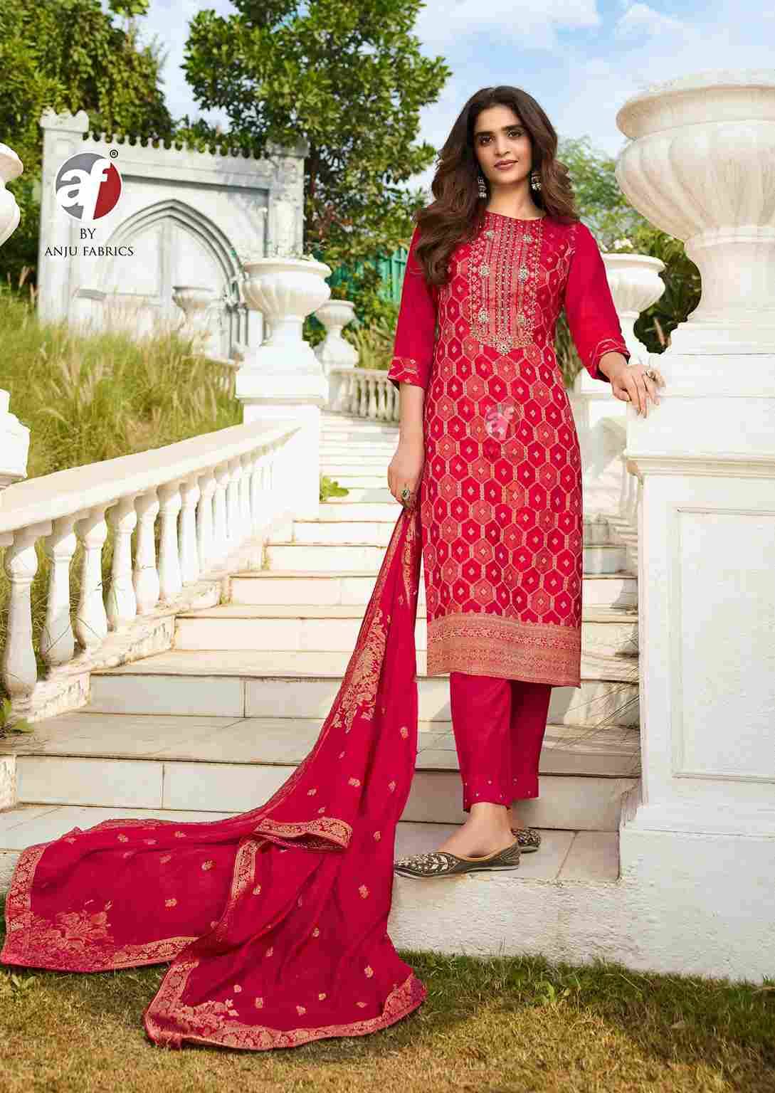 Zari By Anju Fabrics 4081 To 4084 Series Designer Festive Suits Collection Beautiful Stylish Fancy Colorful Party Wear & Occasional Wear Dola Silk Jacquard Dresses At Wholesale Price