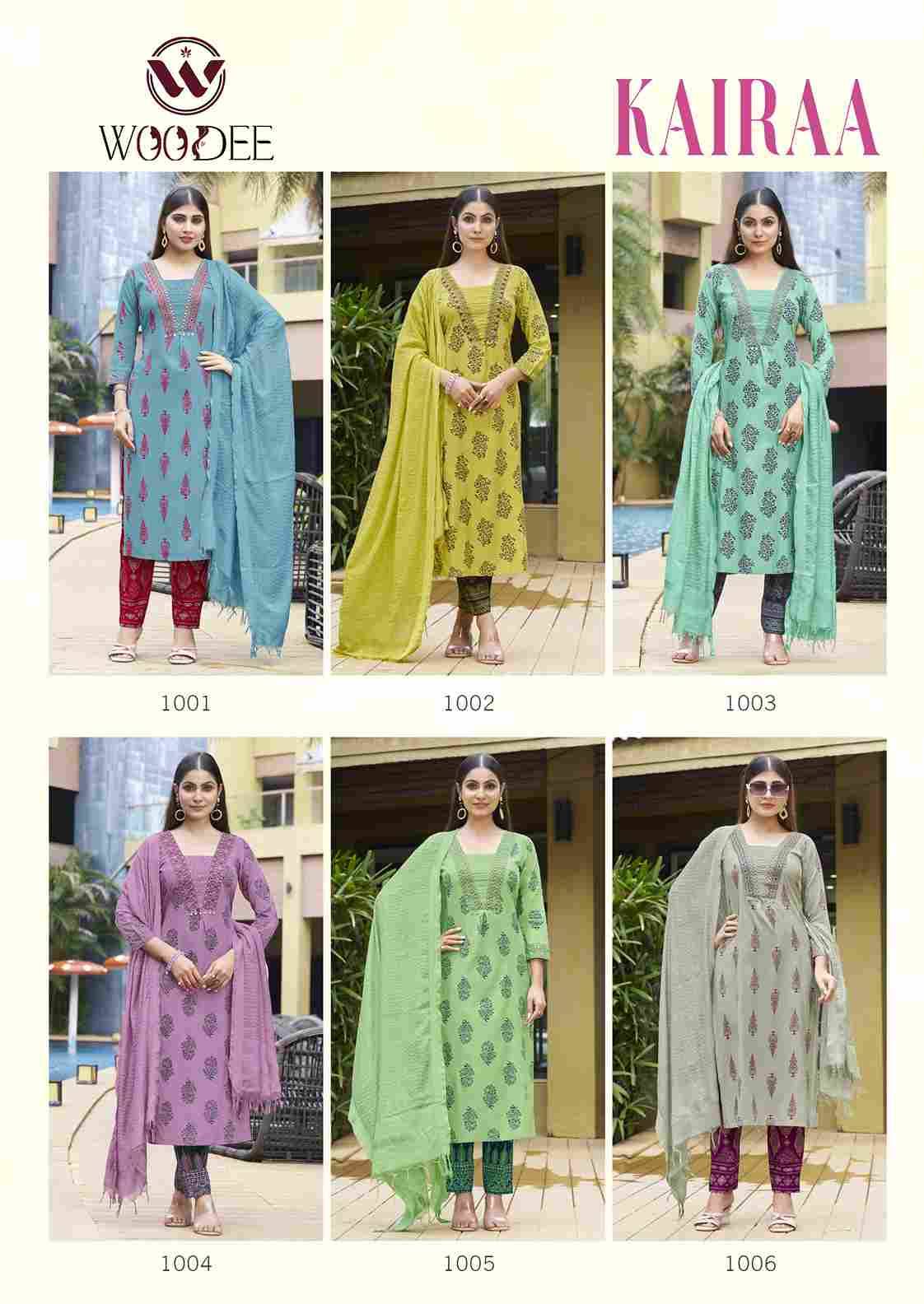Kairaa By Woodee 1001 To 1006 Series Designer Stylish Fancy Colorful Beautiful Party Wear & Ethnic Wear Collection Premium Rayon Dresses At Wholesale Price