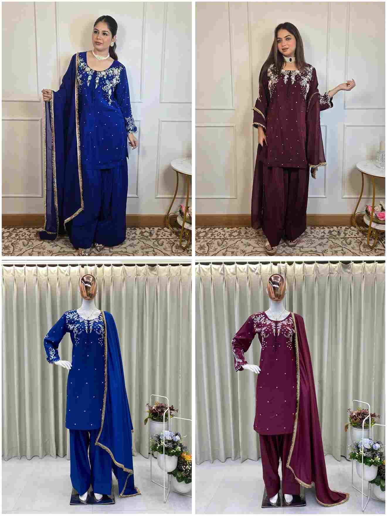 Be-374 By Fashid Wholesale 01 To 02 Series Beautiful Suits Colorful Stylish Fancy Casual Wear & Ethnic Wear French Crepe Dresses At Wholesale Price