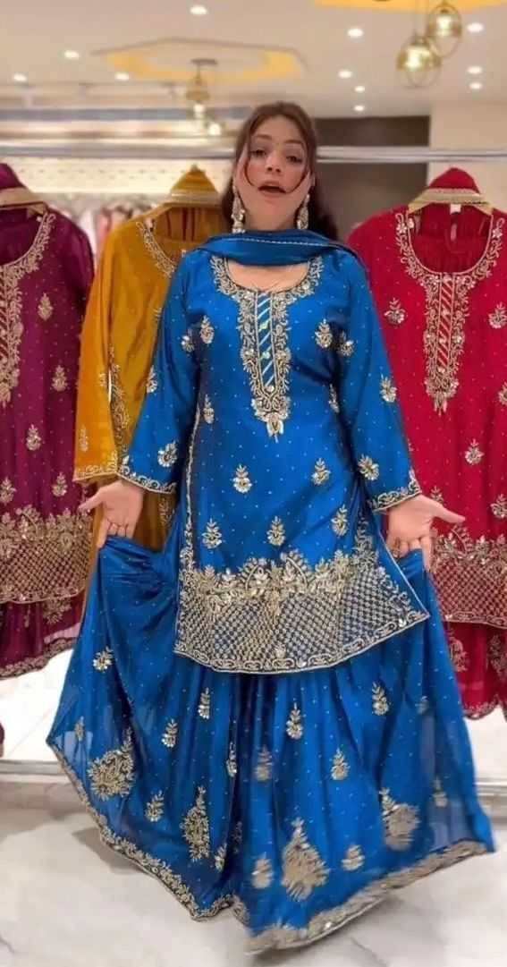 Sf-1041 By Fashid Wholesale 01 To 02 Series Beautiful Suits Colorful Stylish Fancy Casual Wear & Ethnic Wear Chinnon Silk Dresses At Wholesale Price