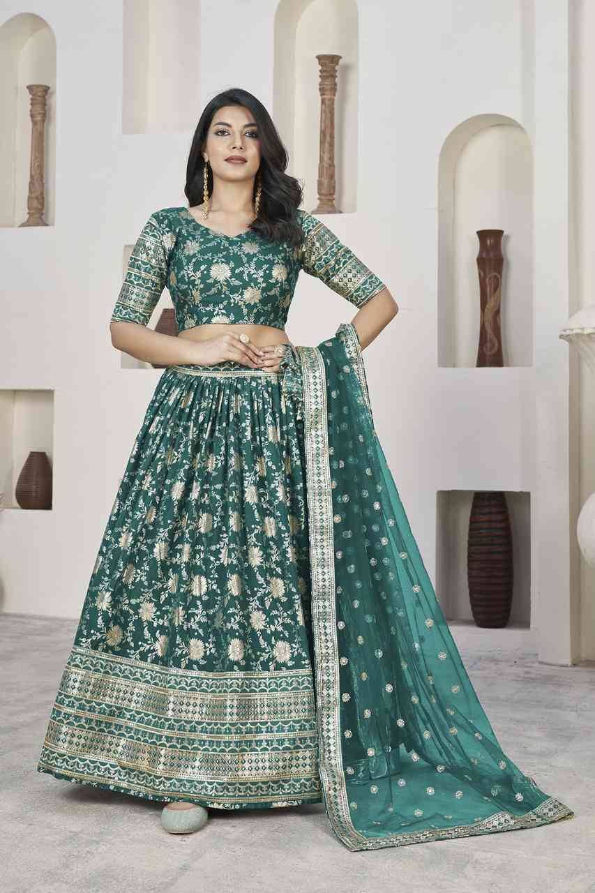 Aalisha Vol-1 By Fashid Wholesale Designer Beautiful Navratri Collection Occasional Wear & Party Wear Dola Jacquard Lehengas At Wholesale Price