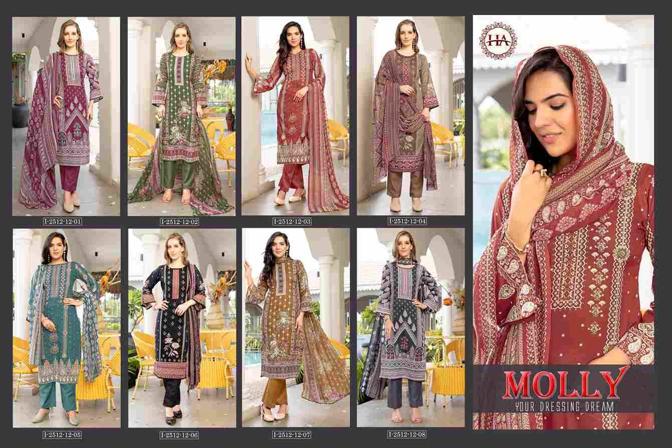 Molly By Harshit Fashion Hub 2012-12-01 To 2012-12-08 Series Beautiful Festive Suits Stylish Fancy Colorful Casual Wear & Ethnic Wear Pure Cambric Dresses At Wholesale Price