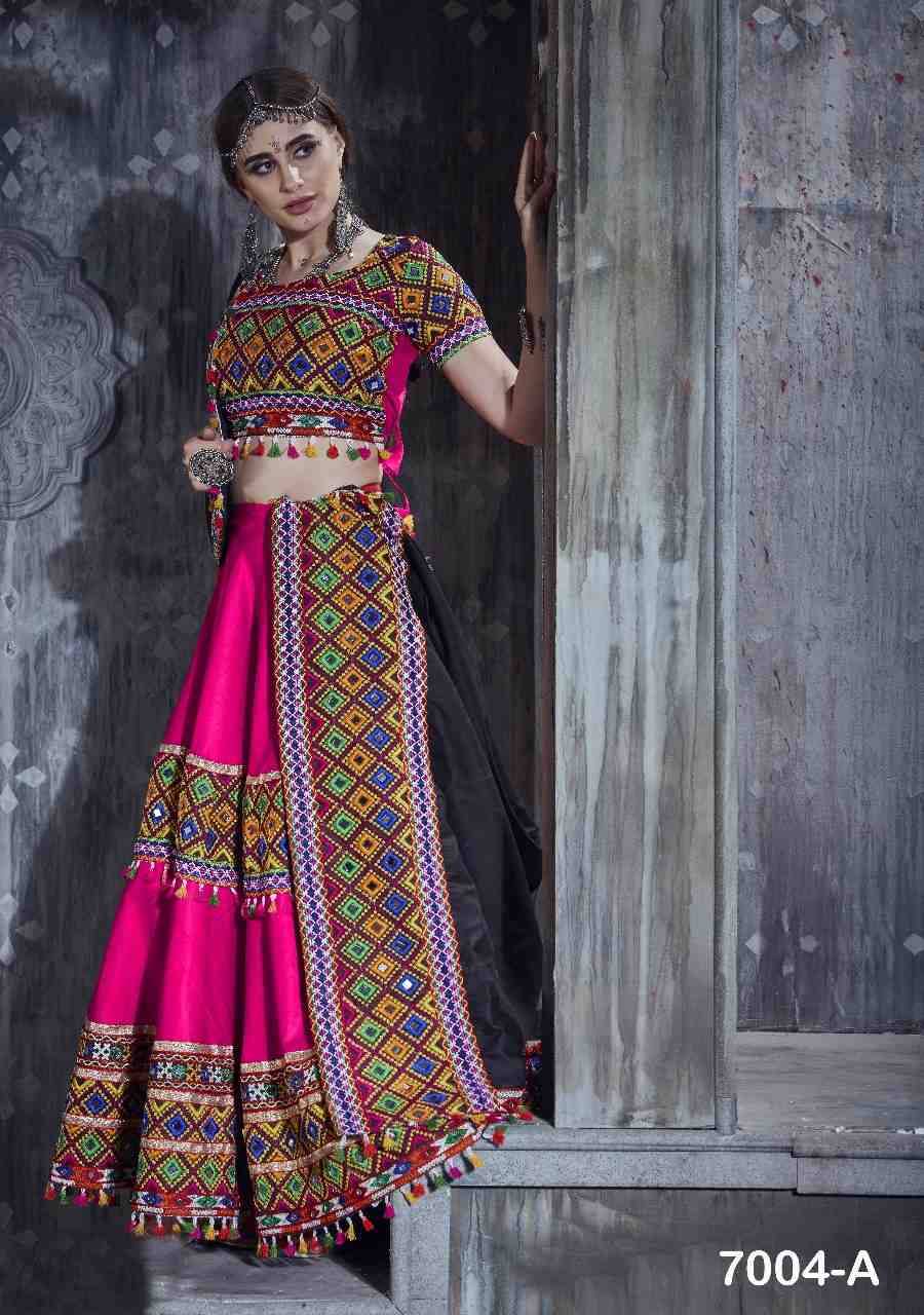 Rajwadi Vol-1 By Fashid Wholesale 7004-A To 7004-D Series Designer Beautiful Navratri Collection Occasional Wear & Party Wear Art Silk Lehengas At Wholesale Price