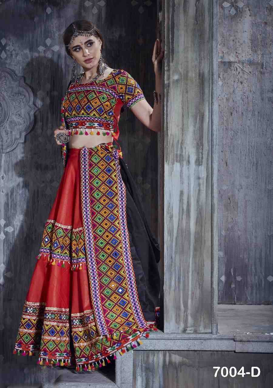 Rajwadi Vol-1 By Fashid Wholesale 7004-A To 7004-D Series Designer Beautiful Navratri Collection Occasional Wear & Party Wear Art Silk Lehengas At Wholesale Price