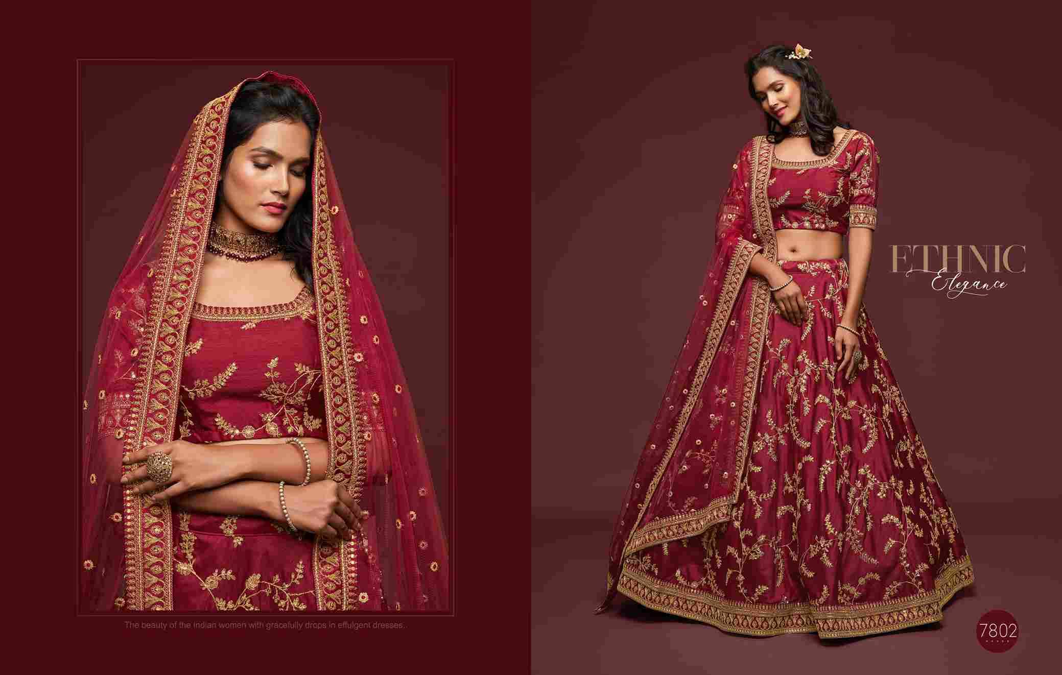 The Modern Vibes Vol-1 By Zeel Clothing 7801 To 7810 Series Bridal Wear Collection Beautiful Stylish Colorful Fancy Party Wear & Occasional Wear Silk Lehengas At Wholesale Price