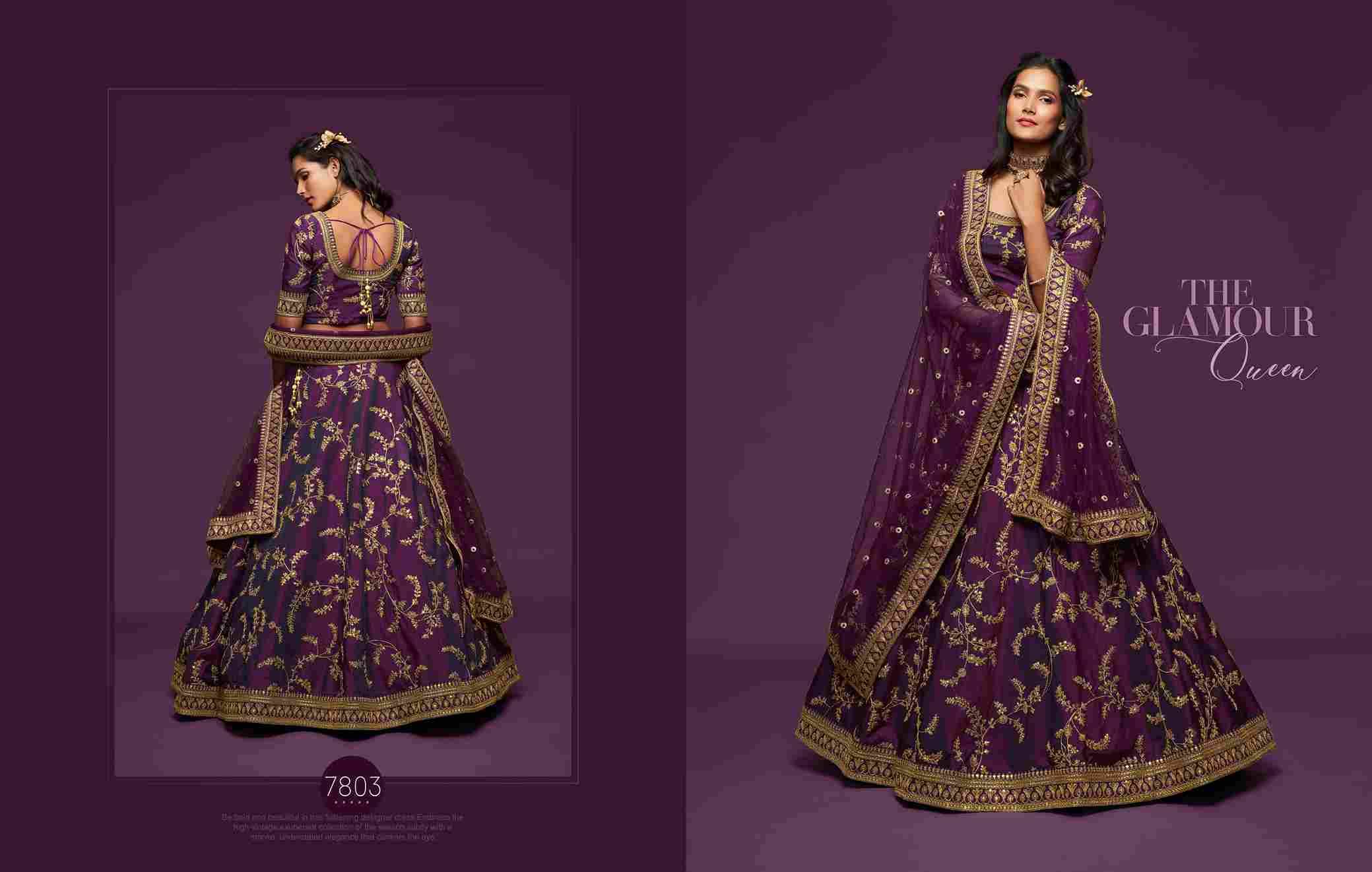 The Modern Vibes Vol-1 By Zeel Clothing 7801 To 7810 Series Bridal Wear Collection Beautiful Stylish Colorful Fancy Party Wear & Occasional Wear Silk Lehengas At Wholesale Price