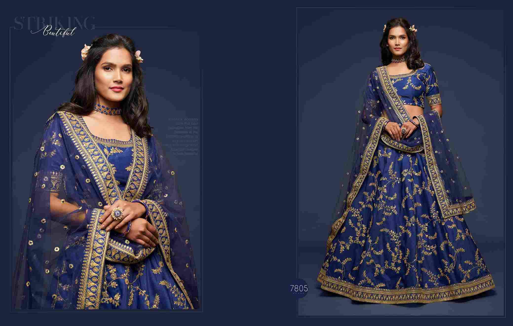 The Modern Vibes Vol-1 By Zeel Clothing 7801 To 7810 Series Bridal Wear Collection Beautiful Stylish Colorful Fancy Party Wear & Occasional Wear Silk Lehengas At Wholesale Price