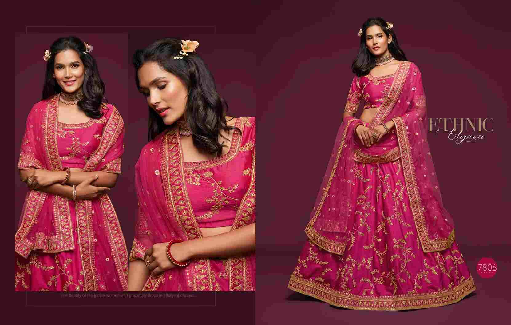 The Modern Vibes Vol-1 By Zeel Clothing 7801 To 7810 Series Bridal Wear Collection Beautiful Stylish Colorful Fancy Party Wear & Occasional Wear Silk Lehengas At Wholesale Price