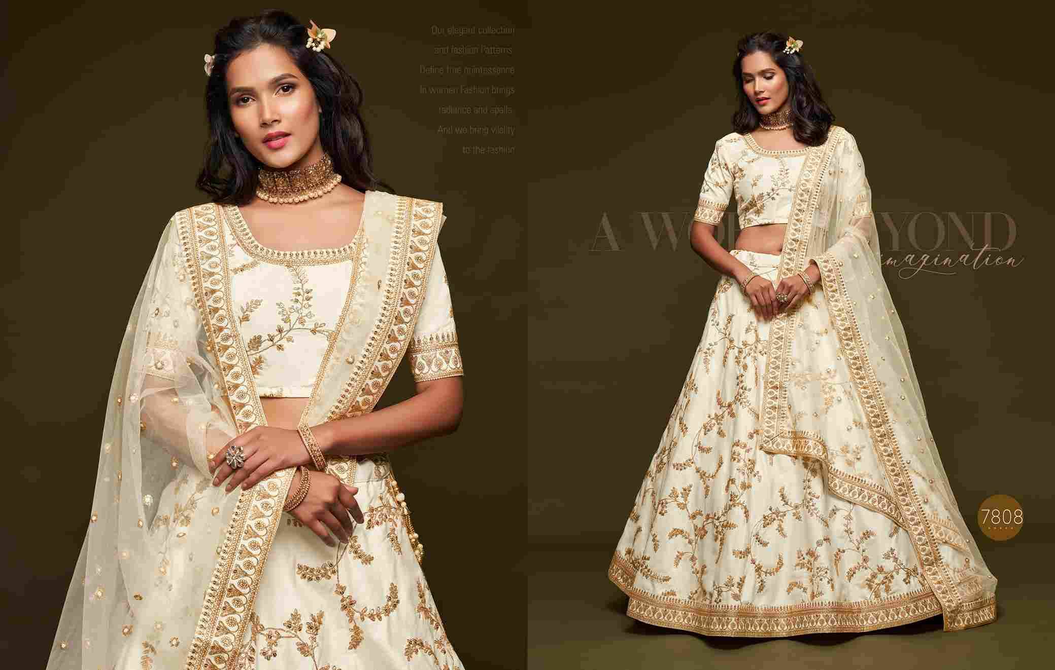 The Modern Vibes Vol-1 By Zeel Clothing 7801 To 7810 Series Bridal Wear Collection Beautiful Stylish Colorful Fancy Party Wear & Occasional Wear Silk Lehengas At Wholesale Price