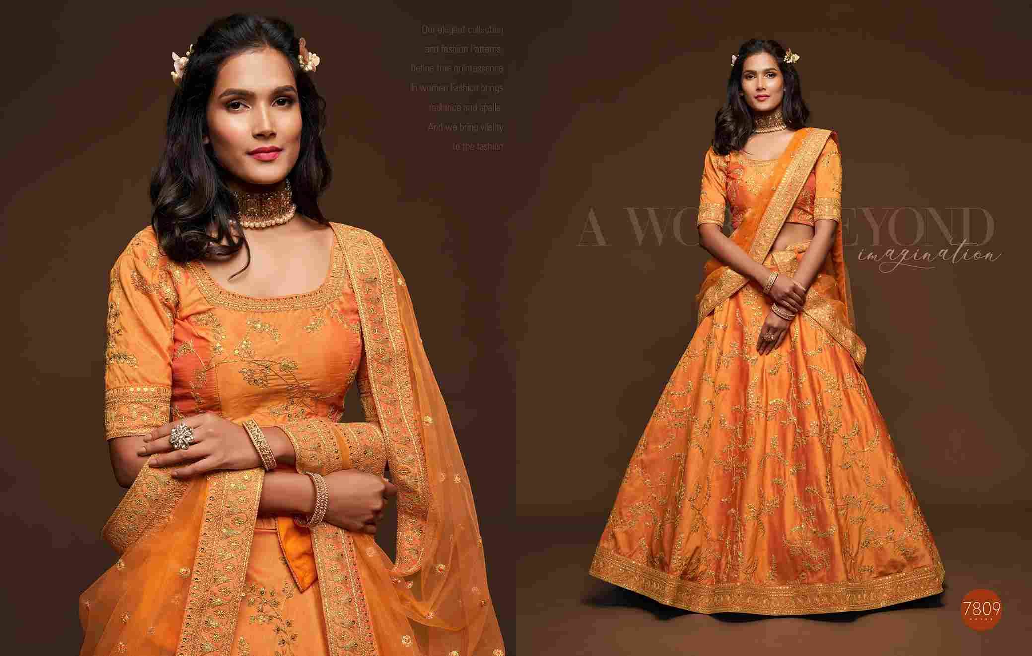 The Modern Vibes Vol-1 By Zeel Clothing 7801 To 7810 Series Bridal Wear Collection Beautiful Stylish Colorful Fancy Party Wear & Occasional Wear Silk Lehengas At Wholesale Price