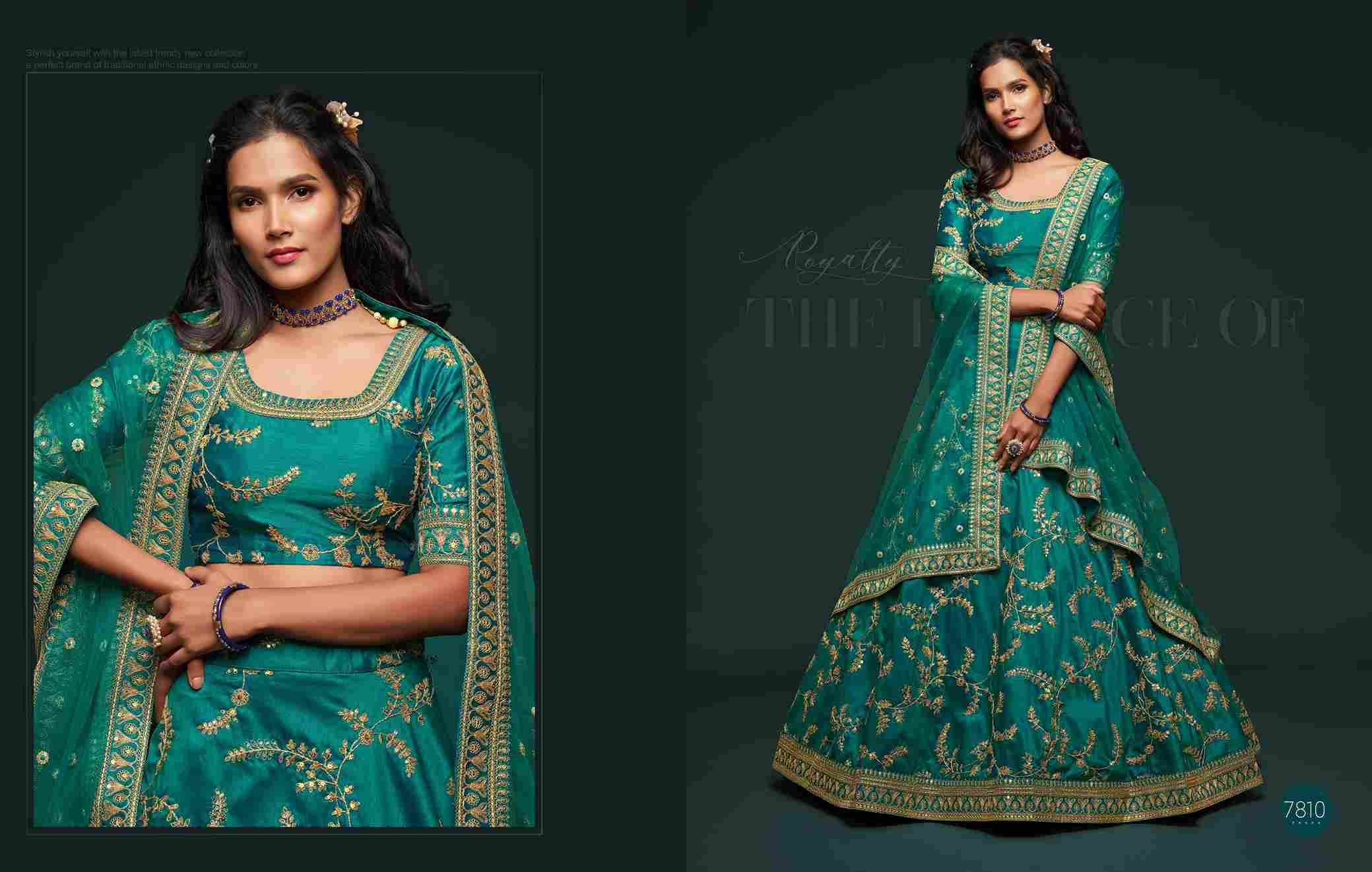 The Modern Vibes Vol-1 By Zeel Clothing 7801 To 7810 Series Bridal Wear Collection Beautiful Stylish Colorful Fancy Party Wear & Occasional Wear Silk Lehengas At Wholesale Price
