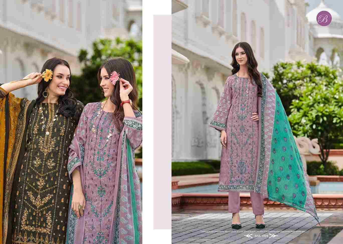 Bin Saeed Vol-8 By Belliza 866-001 To 866-008 Series Beautiful Stylish Festive Suits Fancy Colorful Casual Wear & Ethnic Wear & Ready To Wear Pure Cotton Digital Print Dresses At Wholesale Price