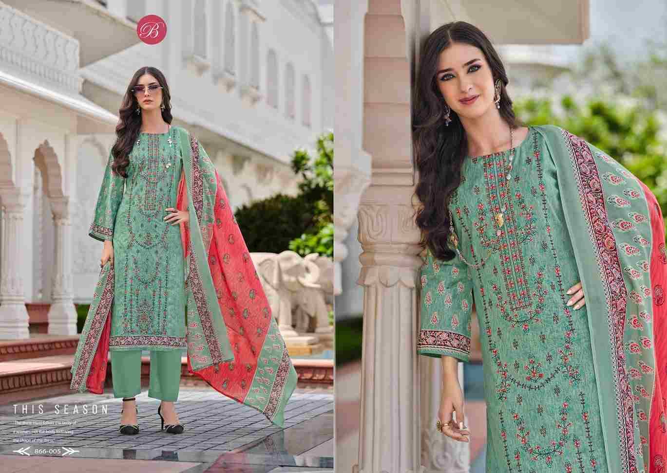 Bin Saeed Vol-8 By Belliza 866-001 To 866-008 Series Beautiful Stylish Festive Suits Fancy Colorful Casual Wear & Ethnic Wear & Ready To Wear Pure Cotton Digital Print Dresses At Wholesale Price