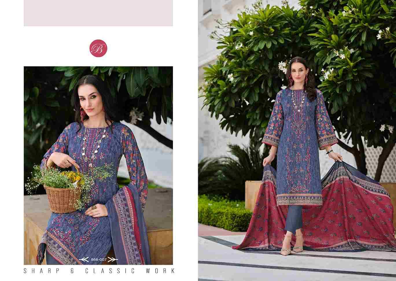 Bin Saeed Vol-8 By Belliza 866-001 To 866-008 Series Beautiful Stylish Festive Suits Fancy Colorful Casual Wear & Ethnic Wear & Ready To Wear Pure Cotton Digital Print Dresses At Wholesale Price