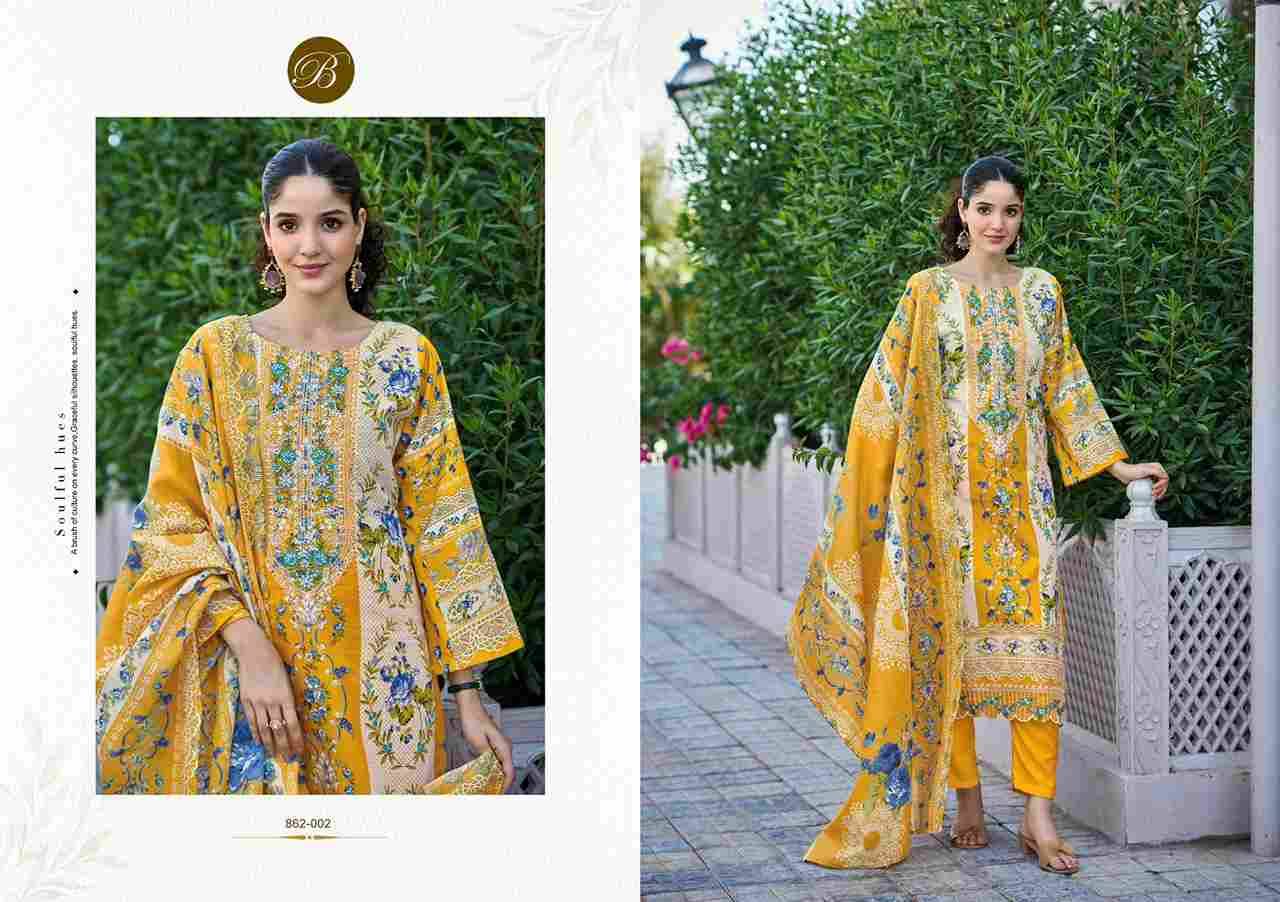 Almarina Vol-4 By Belliza 862-001 To 862-006 Series Beautiful Suits Colorful Stylish Fancy Casual Wear & Ethnic Wear Pure Cotton Dresses At Wholesale Price