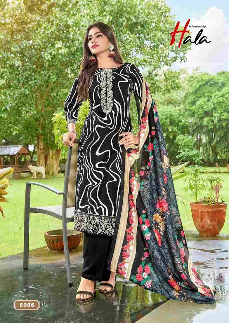 Super Star Vol-6 By Hala 6001 To 6006 Series Beautiful Festive Suits Stylish Fancy Colorful Casual Wear & Ethnic Wear Soft Cotton Digital Print Dresses At Wholesale Price