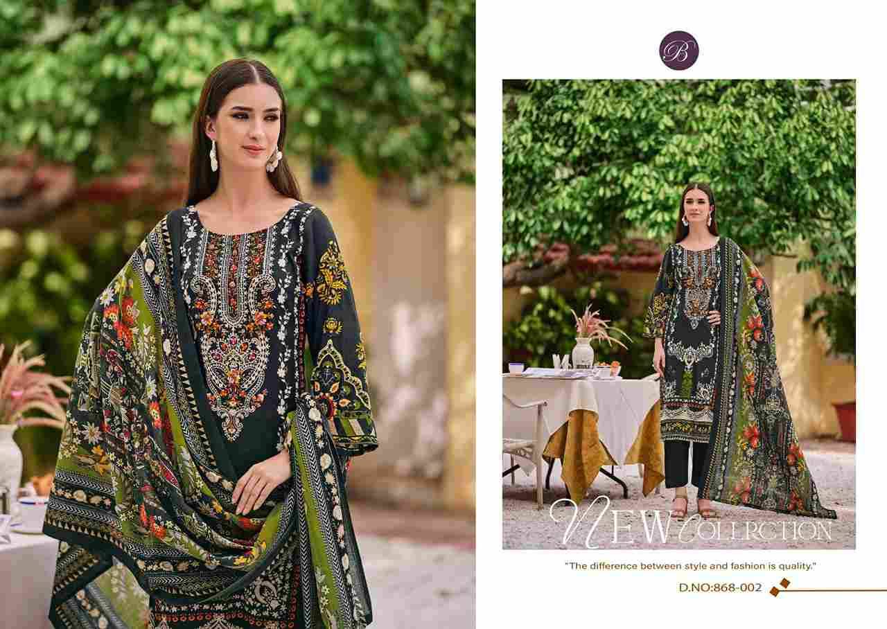 Naira Vol-112 By Belliza 868-001 To 868-008 Series Beautiful Festive Suits Stylish Fancy Colorful Casual Wear & Ethnic Wear Pure Cotton Print Dresses At Wholesale Price
