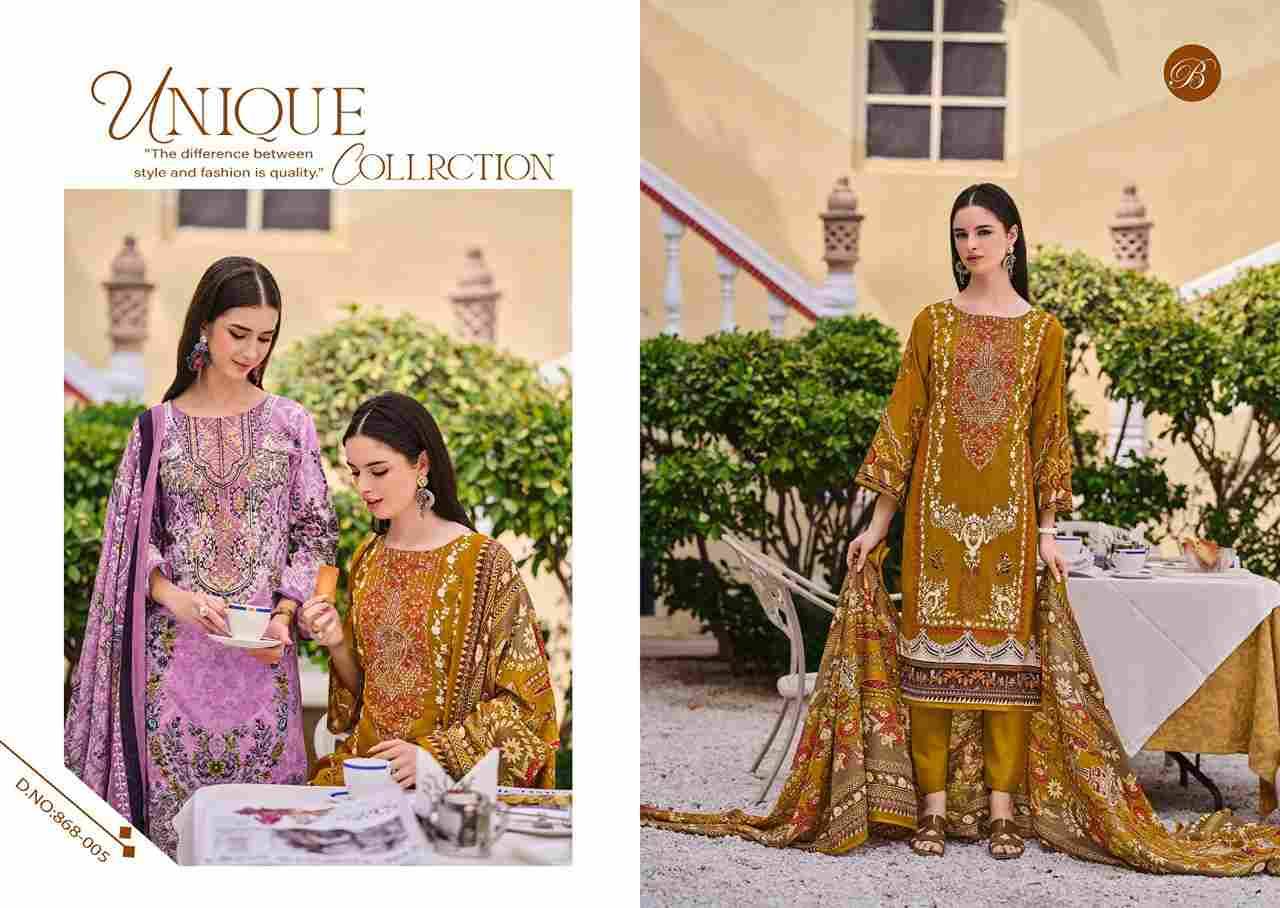 Naira Vol-112 By Belliza 868-001 To 868-008 Series Beautiful Festive Suits Stylish Fancy Colorful Casual Wear & Ethnic Wear Pure Cotton Print Dresses At Wholesale Price
