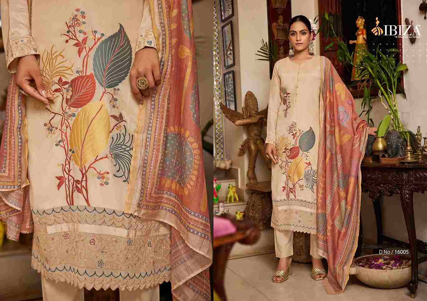Naveli By Ibiza 16004 To 16009 Series Designer Festive Suits Beautiful Fancy Stylish Colorful Party Wear & Occasional Wear Pure Bemberg Muslin Jacquard Dresses At Wholesale Price