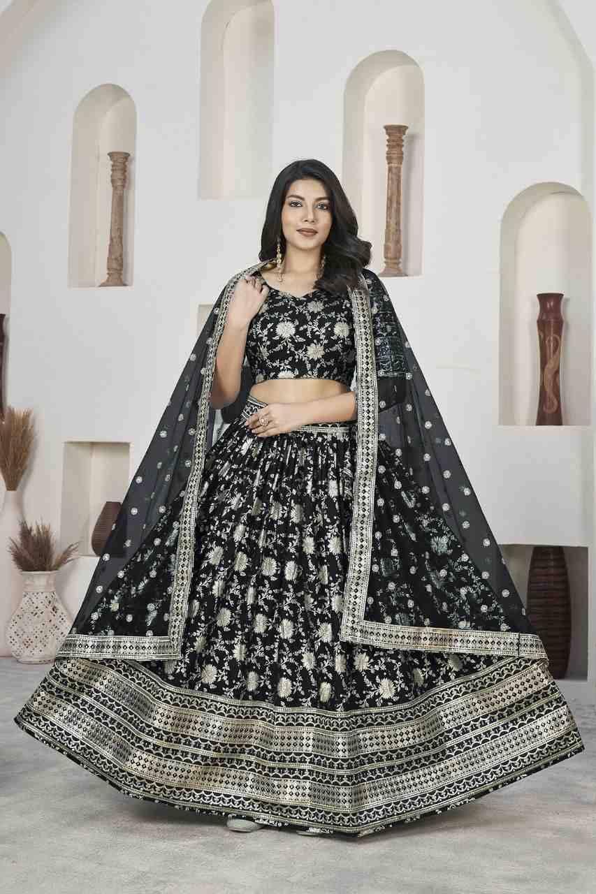 Aalisha 1015 By Fashid Wholesale Designer Beautiful Navratri Collection Occasional Wear & Party Wear Dola Jacquard Lehengas At Wholesale Price