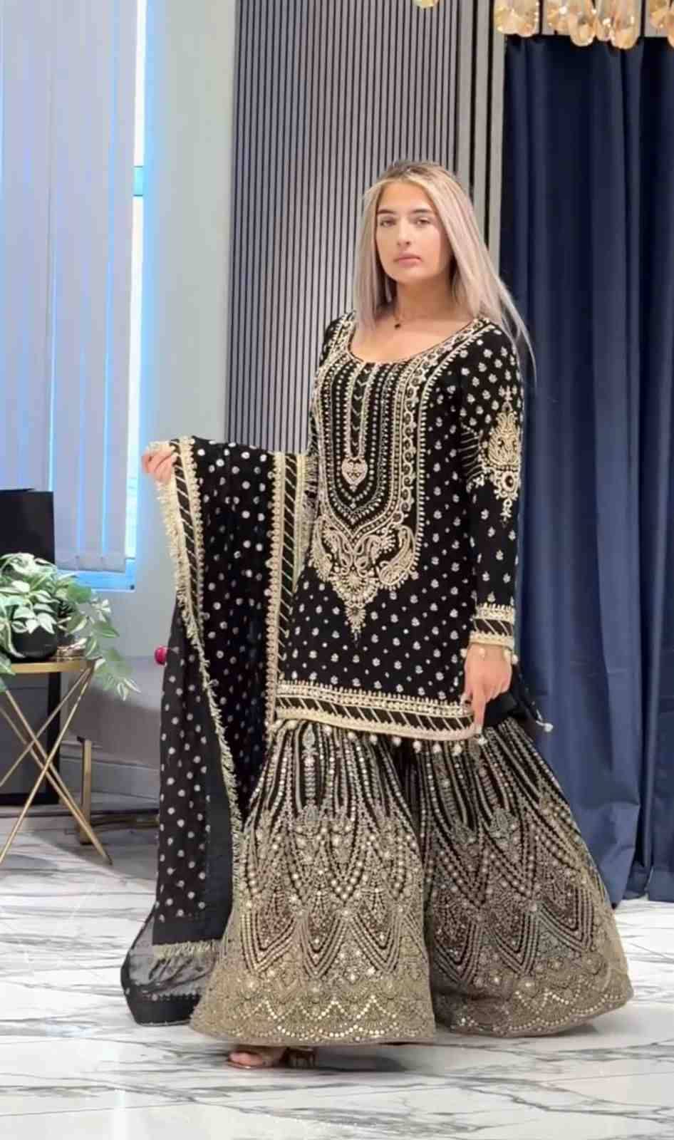 Sf-1045 By Fashid Wholesale 01 To 03 Series Beautiful Festive Suits Colorful Stylish Fancy Casual Wear & Ethnic Wear Heavy Faux Georgette Dresses At Wholesale Price