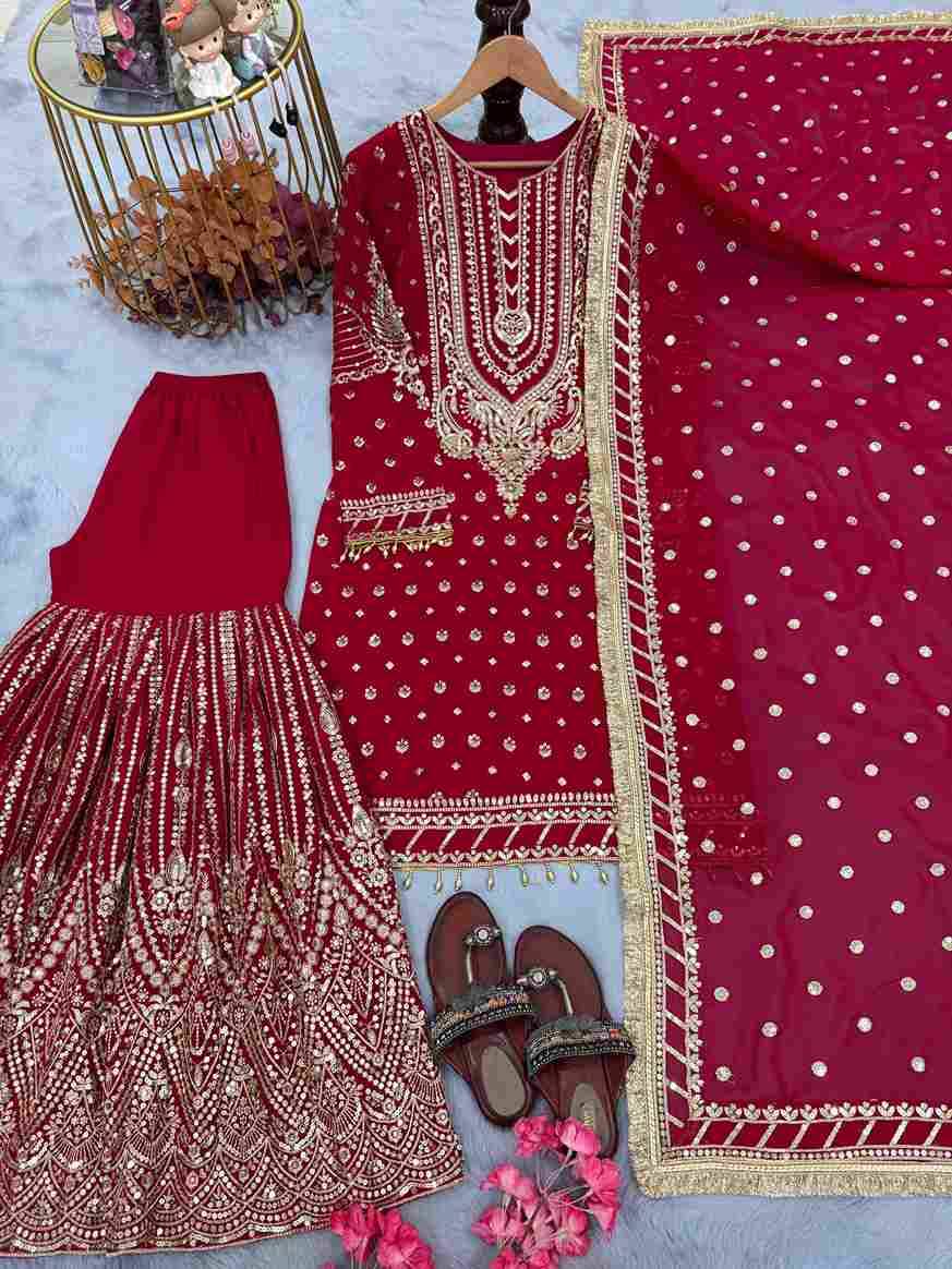 Sf-1045 By Fashid Wholesale 01 To 03 Series Beautiful Festive Suits Colorful Stylish Fancy Casual Wear & Ethnic Wear Heavy Faux Georgette Dresses At Wholesale Price
