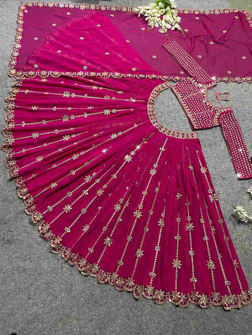 Sf-1046 By Fashid Wholesale Navratri Wear Collection Beautiful Stylish Colorful Fancy Party Wear & Occasional Wear Faux Georgette Lehengas At Wholesale Price