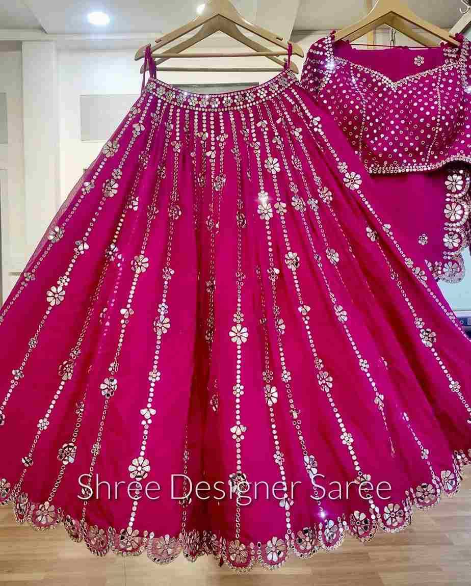 Sf-1046 By Fashid Wholesale Navratri Wear Collection Beautiful Stylish Colorful Fancy Party Wear & Occasional Wear Faux Georgette Lehengas At Wholesale Price