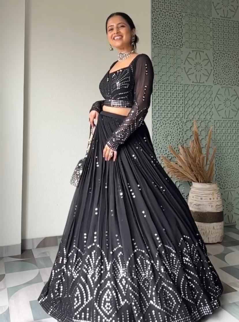 Sf-1047 By Fashid Wholesale Navratri Wear Collection Beautiful Stylish Colorful Fancy Party Wear & Occasional Wear Georgette Lehengas At Wholesale Price