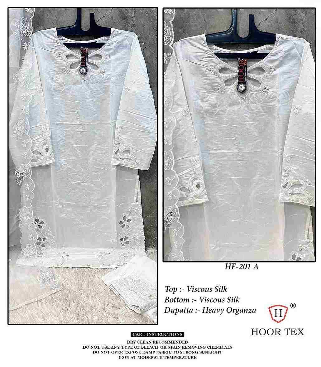 Hoor Tex Hit Design HF-201 Colours By Hoor Tex HF-201-A To HF-201-D Series Designer Festive Pakistani Suits Collection Beautiful Stylish Fancy Colorful Party Wear & Occasional Wear Viscose Silk Dresses At Wholesale Price