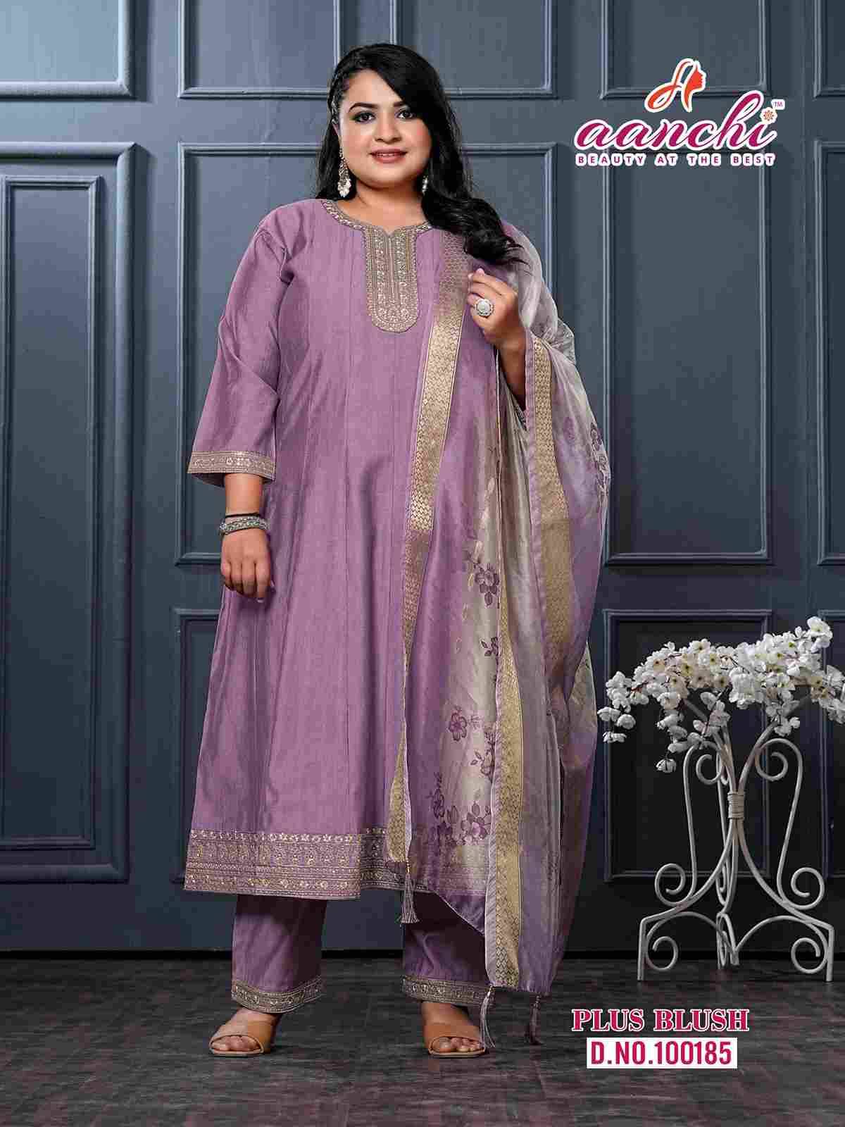 Plus Blush By Aanchi 100185 To 100187 Series Beautiful Suits Colorful Stylish Fancy Casual Wear & Ethnic Wear Vatican Dresses At Wholesale Price