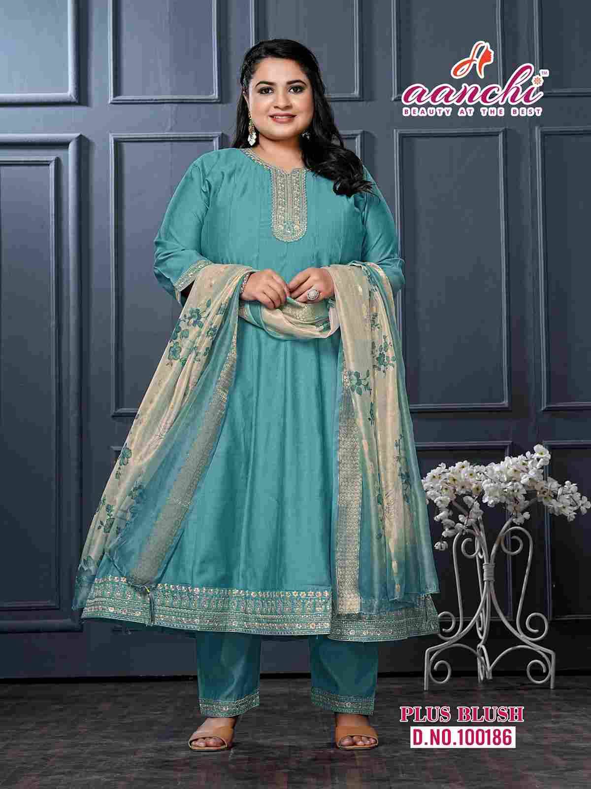 Plus Blush By Aanchi 100185 To 100187 Series Beautiful Suits Colorful Stylish Fancy Casual Wear & Ethnic Wear Vatican Dresses At Wholesale Price