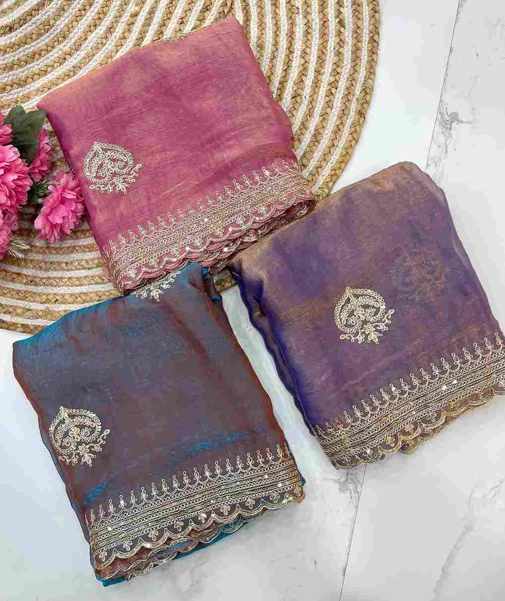 Vd-Najakat By Fashid Wholesale 01 To 03 Series Indian Traditional Wear Collection Beautiful Stylish Fancy Colorful Party Wear & Occasional Wear Pure Chiffon Sarees At Wholesale Price
