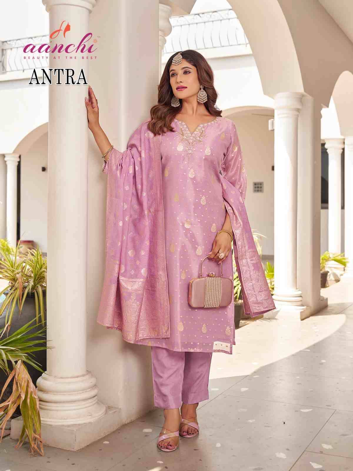 Antra By Aanchi 01 To 03 Series Beautiful Suits Colorful Stylish Fancy Casual Wear & Ethnic Wear Simmer Jacquard Dresses At Wholesale Price