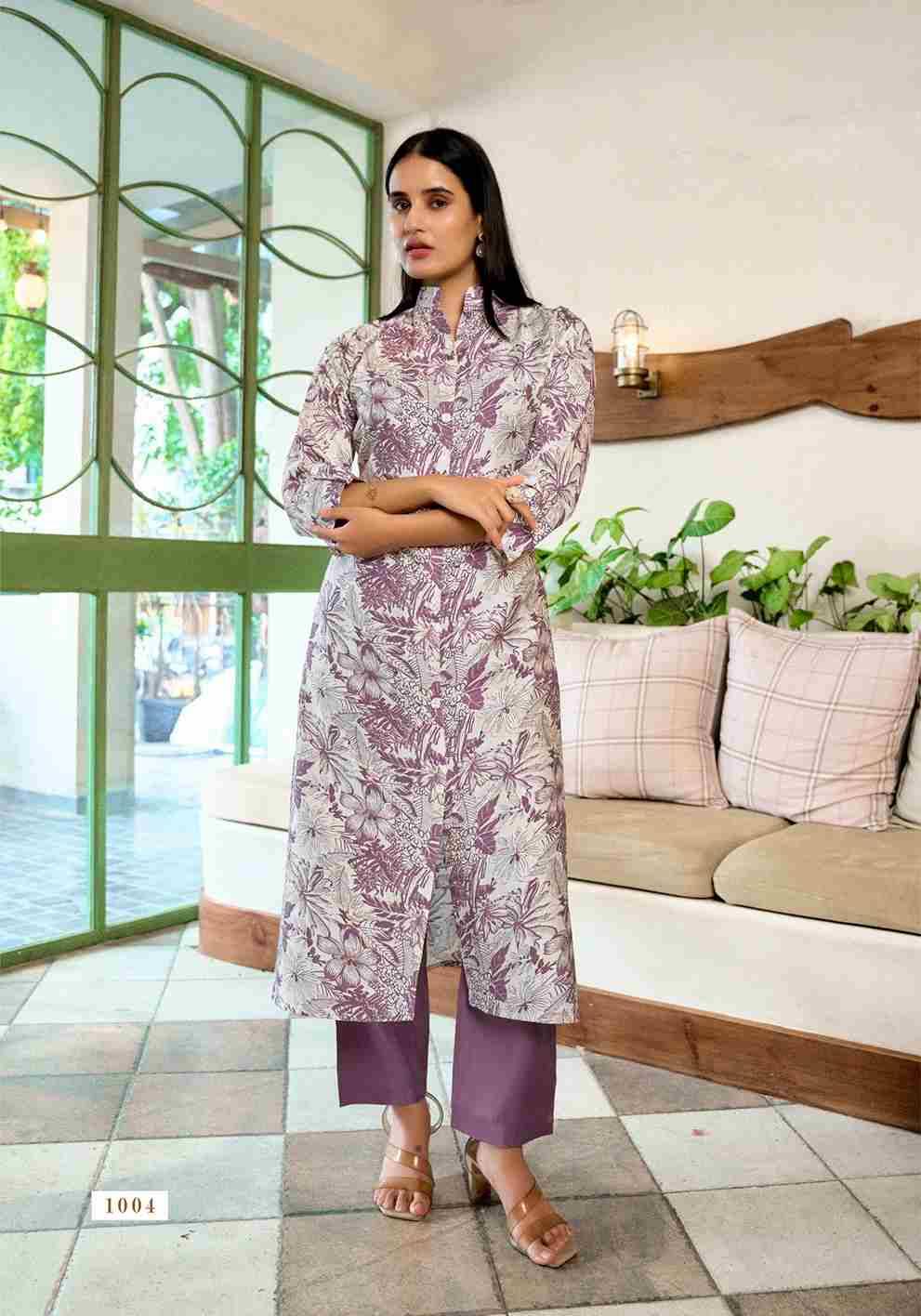 Flower Velly By Vaniska 1001 To 1008 Series Designer Stylish Fancy Colorful Beautiful Party Wear & Ethnic Wear Collection Vertican Print Kurtis With Bottom At Wholesale Price