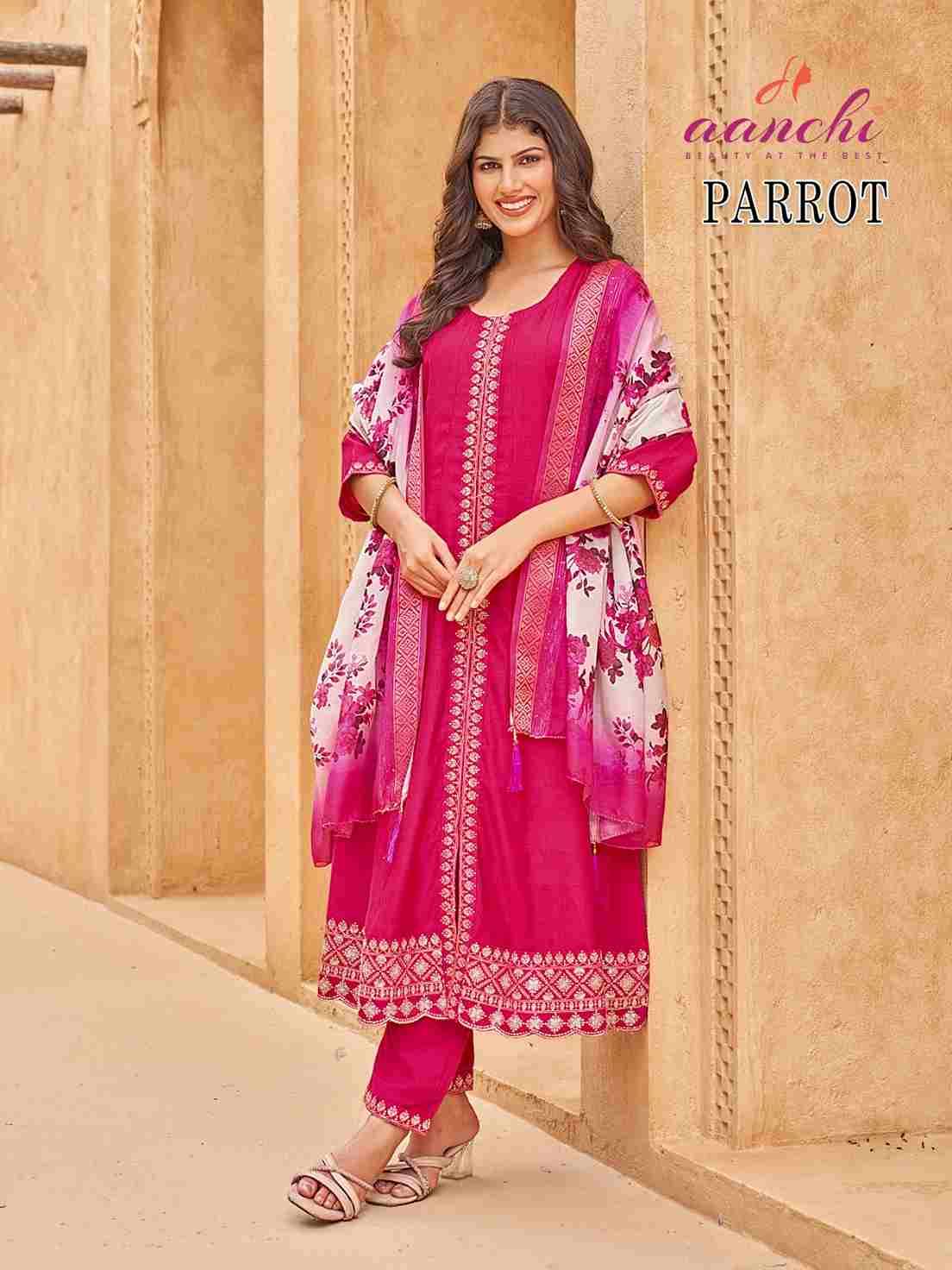 Parrot By Aanchi 01 To 03 Series Beautiful Suits Colorful Stylish Fancy Casual Wear & Ethnic Wear Vatican Dresses At Wholesale Price