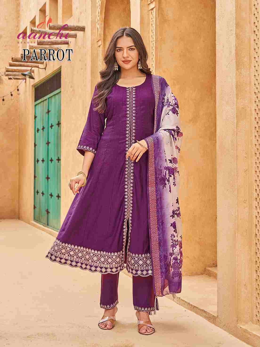 Parrot By Aanchi 01 To 03 Series Beautiful Suits Colorful Stylish Fancy Casual Wear & Ethnic Wear Vatican Dresses At Wholesale Price