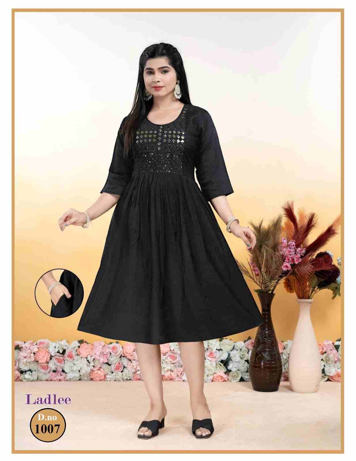 Ladlee By Kaamiri 1001 To 1008 Series Designer Stylish Fancy Colorful Beautiful Party Wear & Ethnic Wear Collection Vertican Kurtis At Wholesale Price
