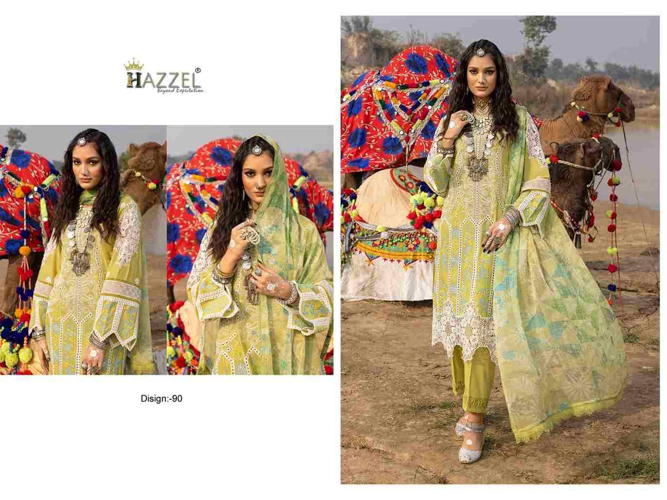 Mush-Q By Hazzel 90-A To 90-B Series Pakistani Suits Collection Beautiful Stylish Fancy Colorful Party Wear & Occasional Wear Pure Cotton Dresses At Wholesale Price
