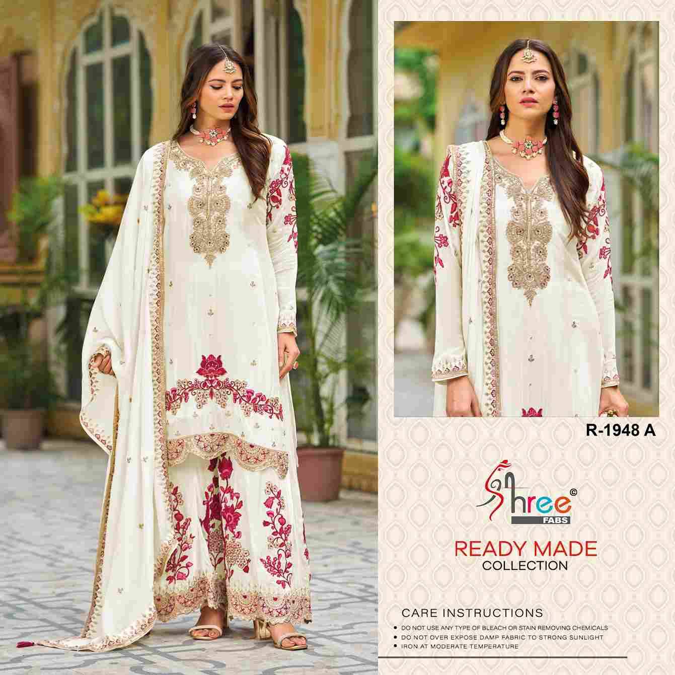 Shree Fabs Hit Design R-1948 Colours By Shree Fabs R-1948-A To R-1948-D Series Designer Pakistani Suits Collection Beautiful Stylish Fancy Colorful Party Wear & Occasional Wear Chinnon Dresses At Wholesale Price