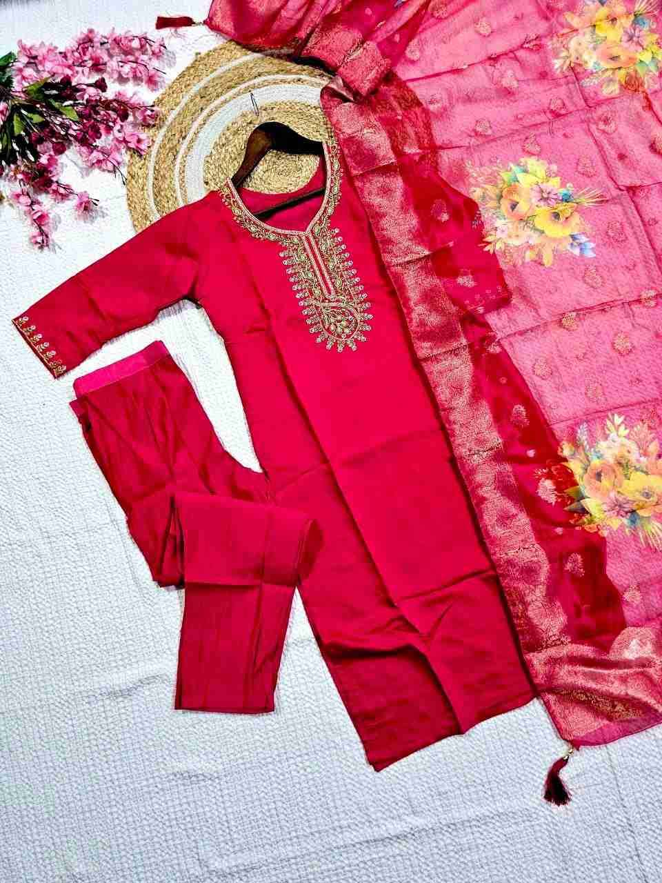 Dc-23 By Fashid Wholesale Beautiful Festive Suits Colorful Stylish Fancy Casual Wear & Ethnic Wear Viscose Chanderi Dresses At Wholesale Price