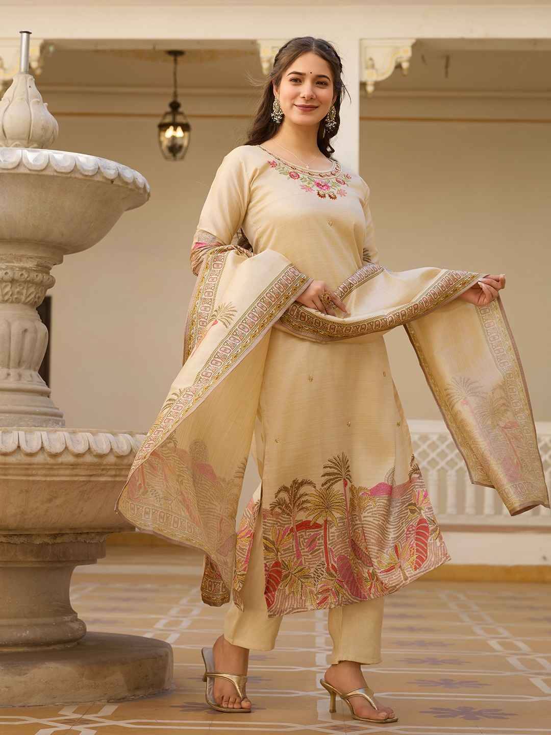 Dc-22 By Fashid Wholesale Beautiful Festive Suits Colorful Stylish Fancy Casual Wear & Ethnic Wear Viscose Assam Silk Dresses At Wholesale Price