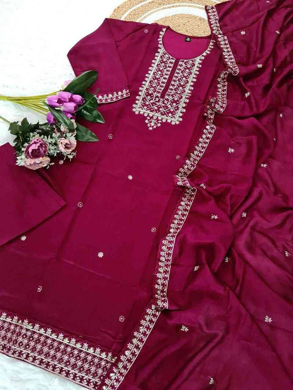 Dc-Yashavi By Fashid Wholesale Beautiful Festive Suits Colorful Stylish Fancy Casual Wear & Ethnic Wear Vichitra Dresses At Wholesale Price
