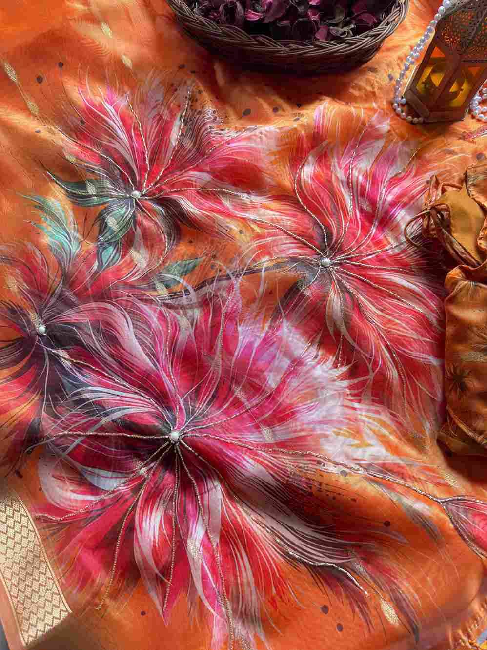 Vt-109 By Fashid Wholesale Indian Traditional Wear Collection Beautiful Stylish Fancy Colorful Party Wear & Occasional Wear Soft Organza Sarees At Wholesale Price