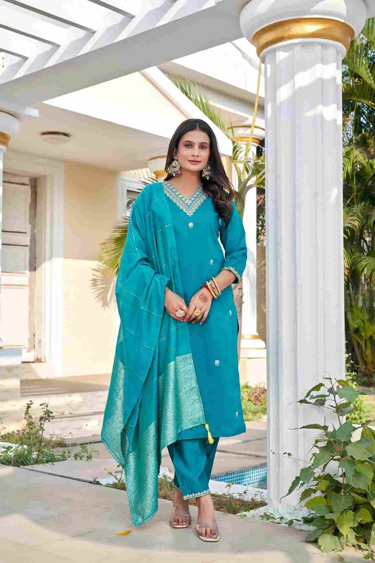 Vtd-06 By Fashid Wholesale Beautiful Suits Stylish Fancy Colorful Party Wear & Occasional Wear Roman Silk Dresses At Wholesale Price