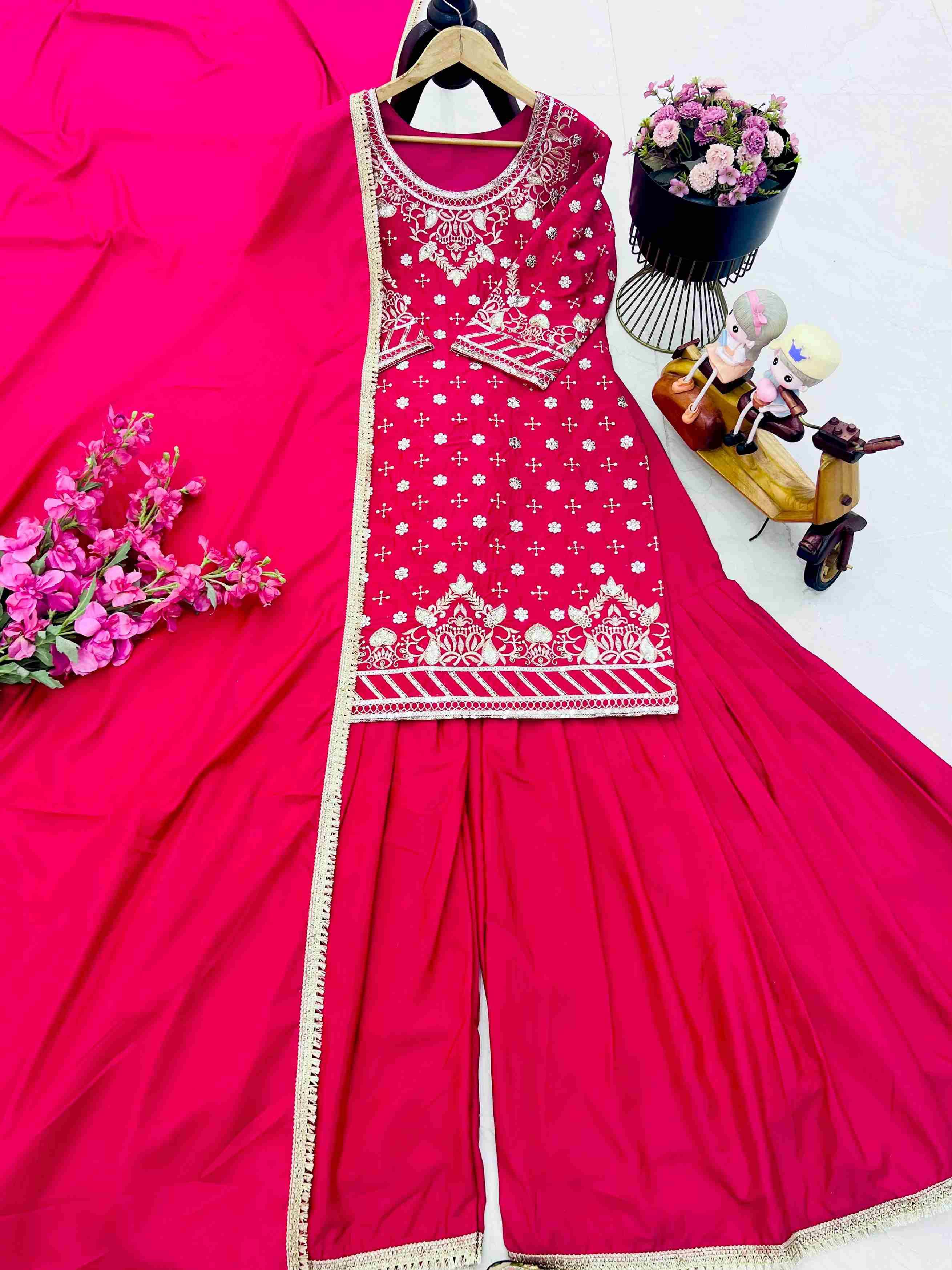 Zd-10003 By Fashid Wholesale Beautiful Colorful Fancy Wedding Collection Occasional Wear & Party Wear Natural Crepe Dresses At Wholesale Price